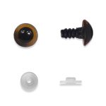 OLHOS PARA AMIGURUMI FUME N.15 COM 5 PARES KOHATSU