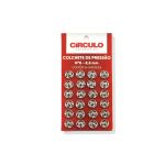 COLCHETE DE PRESSAO COM 24 UNIDADES CIRCULO