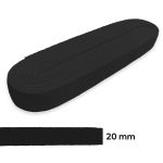 ELASTICO ALGODAO 28 20MMX10M PRETO SAO JOSE