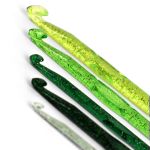 KIT AGULHA ACRILICO COM GLITTER 5 UNIDADES SORTIDO EUROROMA