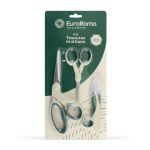 KIT TESOURA MULTIUSO 3 UNIDADES VERDE MUSGO EUROROMA