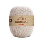 BARBANTE BARROCO NATURAL BRILHO 700G 4 CIRCULO