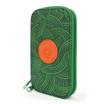 ESTOJO COM 7 AGULHAS DE CROCHE CABO DE BAMBU VERDE BANDEIRA EUROROMA