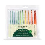 KIT AGULHAS DE CROCHE ALUMINIO SORTIDO EUROROMA