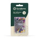 ALFINETE DE CABECA BOLA 55MM 100 UNIDADES SORTIDO EUROROMA