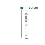 ALFINETE CABECA DE VIDRO 33MM 100 UNIDADES SORTIDO EUROROMA