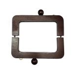 FECHO DE MADEIRA RETRO 20X11,5CM CIRCULO
