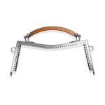 FECHO DE METAL COM ALCA CURVA 13X22CM CIRCULO