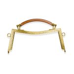 FECHO DE METAL COM ALCA CURVA 13X22CM CIRCULO