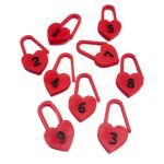 MARCADOR DE PONTOS CORACAO VERMELHO COM 9 UNIDADES