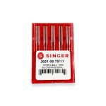 AGULHA PARA MAQUINA DE COSTURA SINGER GALONEIRA 3651 75/11 10 UNIDADES