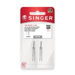 AGULHA PARA MAQUINA DE COSTURA SINGER DUPLA 2024 80/12 4MM 2 UNIDADES