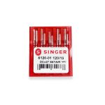 AGULHA PARA MAQUINA DE COSTURA SINGER OVERLOCK 6120 120/19 10 UNIDADES