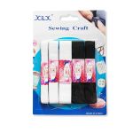 KIT ELASTICOS UT.1006 5 UNIDADES BRANCO/PRETO ROMA AVIAMENTOS