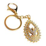 CHAVEIRO DE METAL ESPIRITO SANTO 5.2X3.5CM DOURADO UT.1046