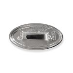 PLACA METAL 4X2CM PRATA ROMA AVIAMENTOS