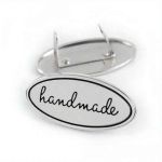 PLACA METAL 4X2CM PRATA ROMA AVIAMENTOS