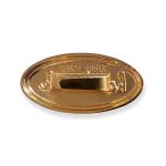PLACA METAL 4X2CM DOURADO ROMA AVIAMENTOS