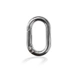 ARGOLA ARTICULADA OVAL 25MM RO.151515 ROMA AVIAMENTOS PRATA