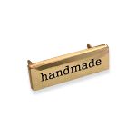 PLACA METAL 3X1CM DOURADO ROMA AVIAMENTOS