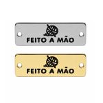 PLACA METAL FEITO A MAO 10MM X 30MM DB