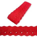 BORDADO INGLES CTB REF. 134-50 5,0CMX13,7M NYBC - 145 - VERMELHO