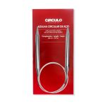 AGULHA CIRCULAR DE AÇO 80CM TAMANHOS 9MM E 10MM CIRCULO 