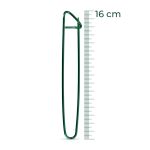 KIT COM 3 ALFINETES PARA TRICO 16CM VERDE BANDEIRA EUROROMA