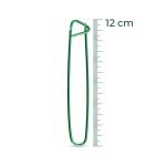 KIT COM 3 ALFINETES PARA TRICO 12CM VERDE BANDEIRA EUROROMA
