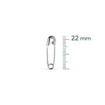 ALFINETE DE SEGURANCA PRATEADO N.00 22MM 100 UNIDADES EUROROMA