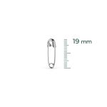 ALFINETE DE SEGURANCA PRATEADO N.000 19MM 100 UNIDADES EUROROMA