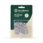 ALFINETE DE SEGURANCA PRATEADO N.1 30MM 100 UNIDADES EUROROMA