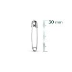 ALFINETE DE SEGURANCA PRATEADO N.1 30MM 100 UNIDADES EUROROMA