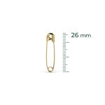 ALFINETE DE SEGURANCA DOURADO N.0 26MM 100 UNIDADES EUROROMA