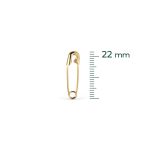 ALFINETE DE SEGURANCA DOURADO N.00 22MM 100 UNIDADES EUROROMA