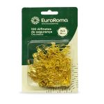 ALFINETE DE SEGURANCA DOURADO N.2 36MM 100 UNIDADES EUROROMA