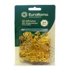 ALFINETE DE SEGURANCA DOURADO N.4 55MM 50 UNIDADES EUROROMA