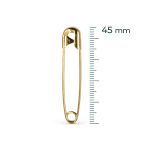 ALFINETE DE SEGURANCA DOURADO N.3 45MM 100 UNIDADES EUROROMA