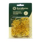 ALFINETE DE SEGURANCA DOURADO N.5 60MM 50 UNIDADES EUROROMA
