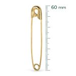 ALFINETE DE SEGURANCA DOURADO N.5 60MM 50 UNIDADES EUROROMA
