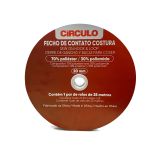VELCRO COSTURA DISCO 20MMX25M COR 8990 PRETO CIRCULO