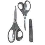 KIT TESOURA GLITER 3 PECAS COR 20 CINZA CIRCULO