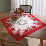 TOALHA DE MESA ATHENAS 78X78CM NATAL 120 DOHLER