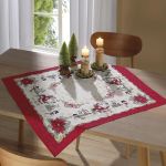 TOALHA DE MESA ATHENAS 78X78CM NATAL 119 DOHLER