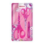 KIT TESOURA HELLO KITTY AND FRIENDS 3 UNIDADES COR 10 CIRCULO