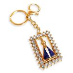CHAVEIRO DE VIDRO NOSSA SENHORA APARECIDA 5X3.5CM UT.1043