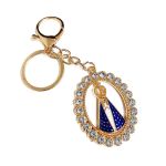 CHAVEIRO DE VIDRO NOSSA SENHORA APARECIDA 5X2.4CM UT.1044