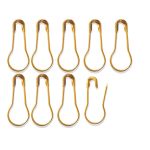ALFINETE DE SEGURANCA BULBO 2.2*1CM COM 100 UNIDADES DOURADO ROMA AVIAMENTOS 