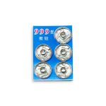 COLCHETE DE PRESSAO N.4 15MM 5 UNIDADES NIQUEL UT.074 ROMA AVIAMENTOS