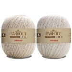 BARBANTE BARROCO NATURAL BRILHO 700G 6 CIRCULO